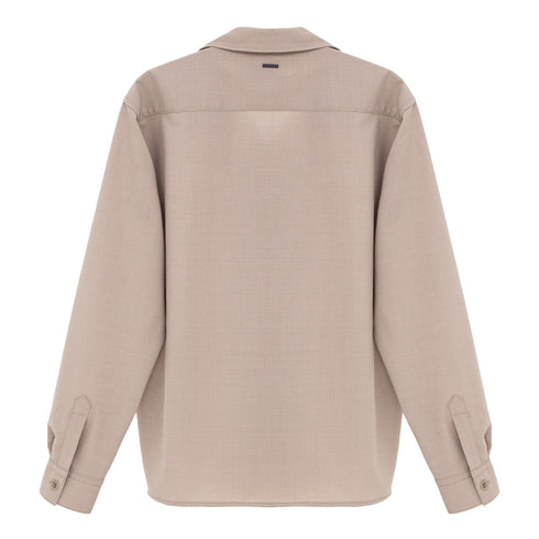 Norse Projects Carsten Light Wool LS Shirt Light Khaki N40-07930920 Degli Uberti